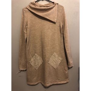 Light tan sweater dress